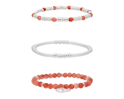 Foto 2 | Pulsera Nine West Nw19b01084 Color Naranja Corazón