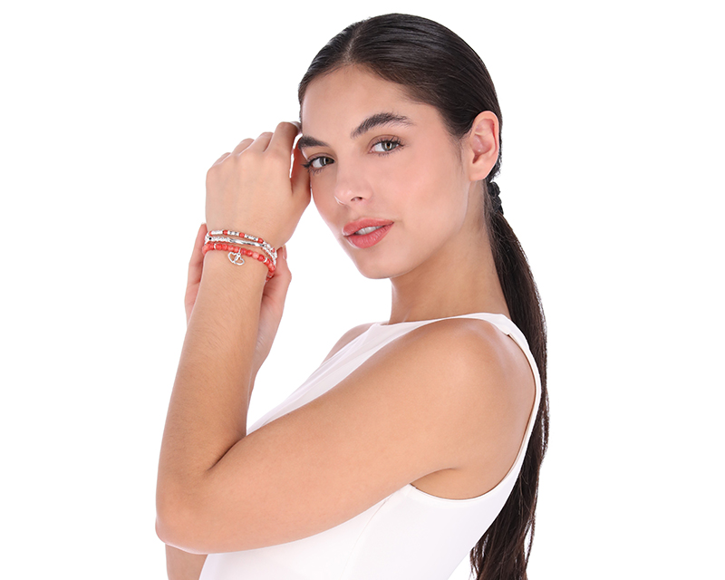 Foto 3 | Pulsera Nine West Nw19b01084 Color Naranja Corazón