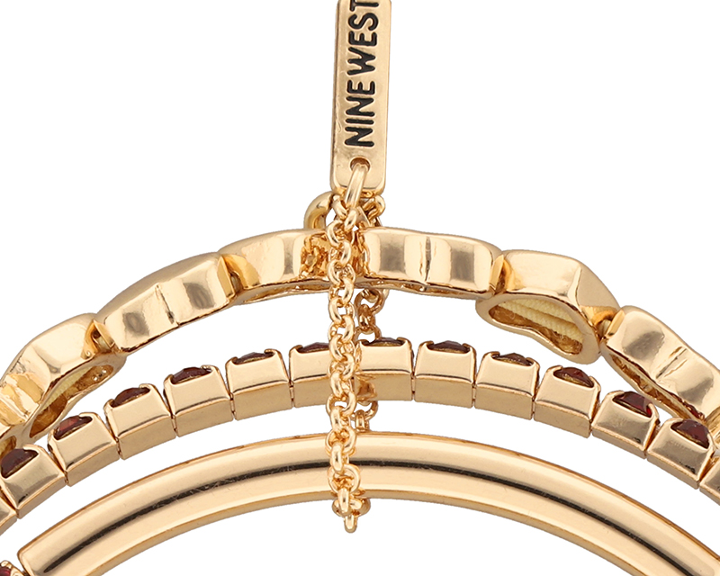 Foto 3 pulgar | Pulsera Nine West 19b01102 Color Dorado Multipulsera