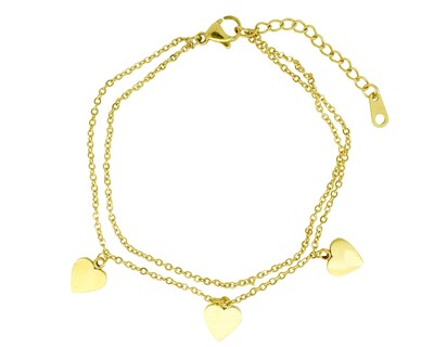 Foto 1 | Pulso Triple Corazón 18cm Acero Inoxidable Horoz Ch82