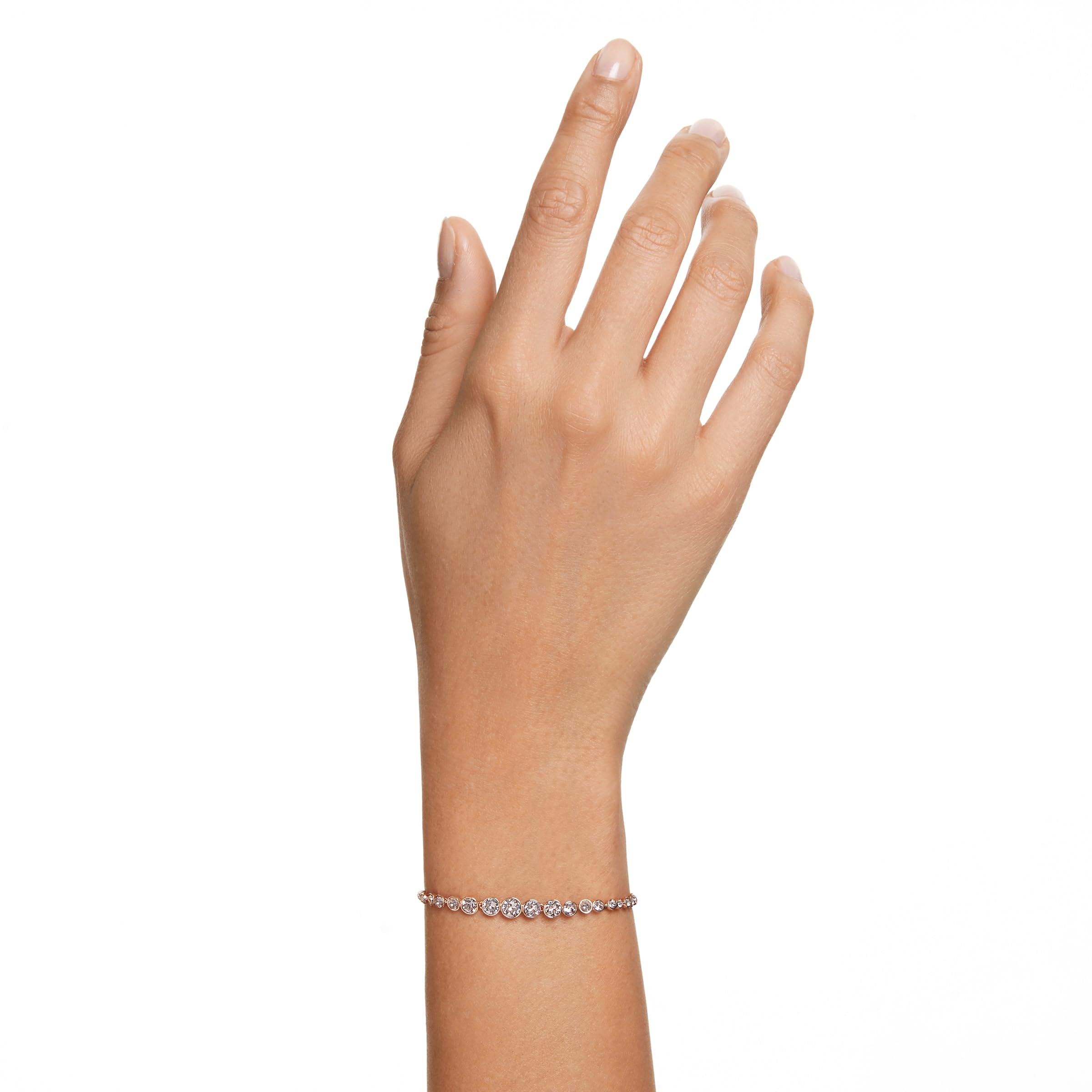 Foto 5 | Pulsera Swarovski Emily Soft Con Cristales Redondos Rosas - Venta Internacional.