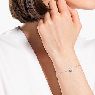 Foto 4 | Pulsera Swarovski Una Angelic Con Cristales Transparentes Rhodium Pla - Venta Internacional.
