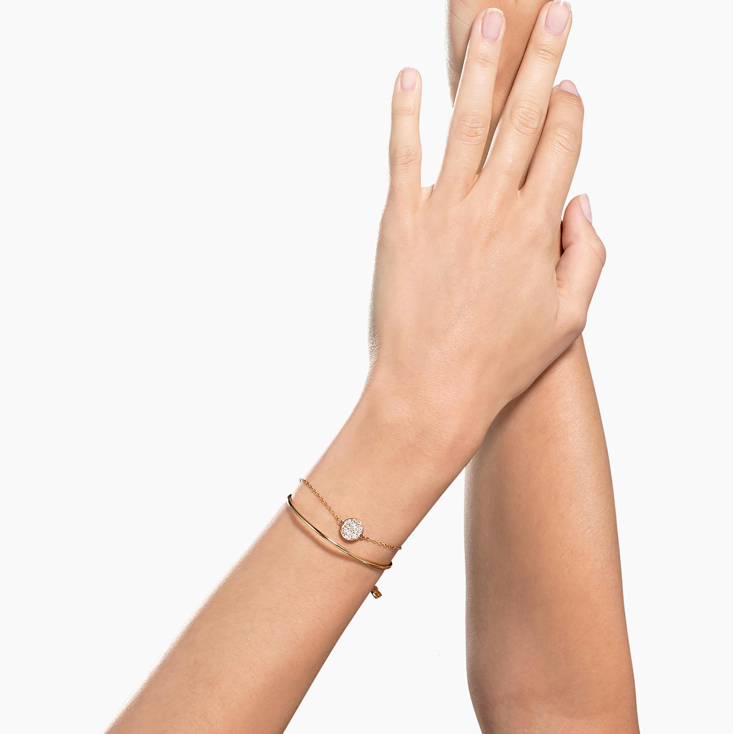 Foto 5 | Brazalete Swarovski Sublima En Tono Oro Rosa Con Cristales - Venta Internacional.