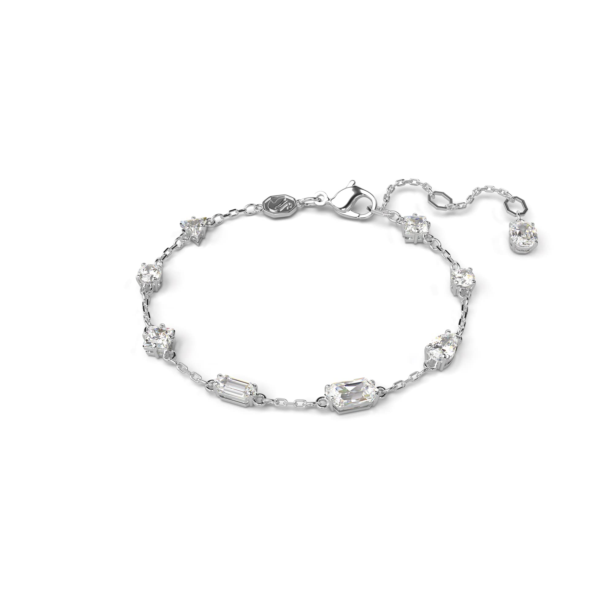 Foto 2 pulgar | Brazalete Swarovski Mesmera Con Piedras Transparentes De Talla Mixta Rodio - Venta Internacional.