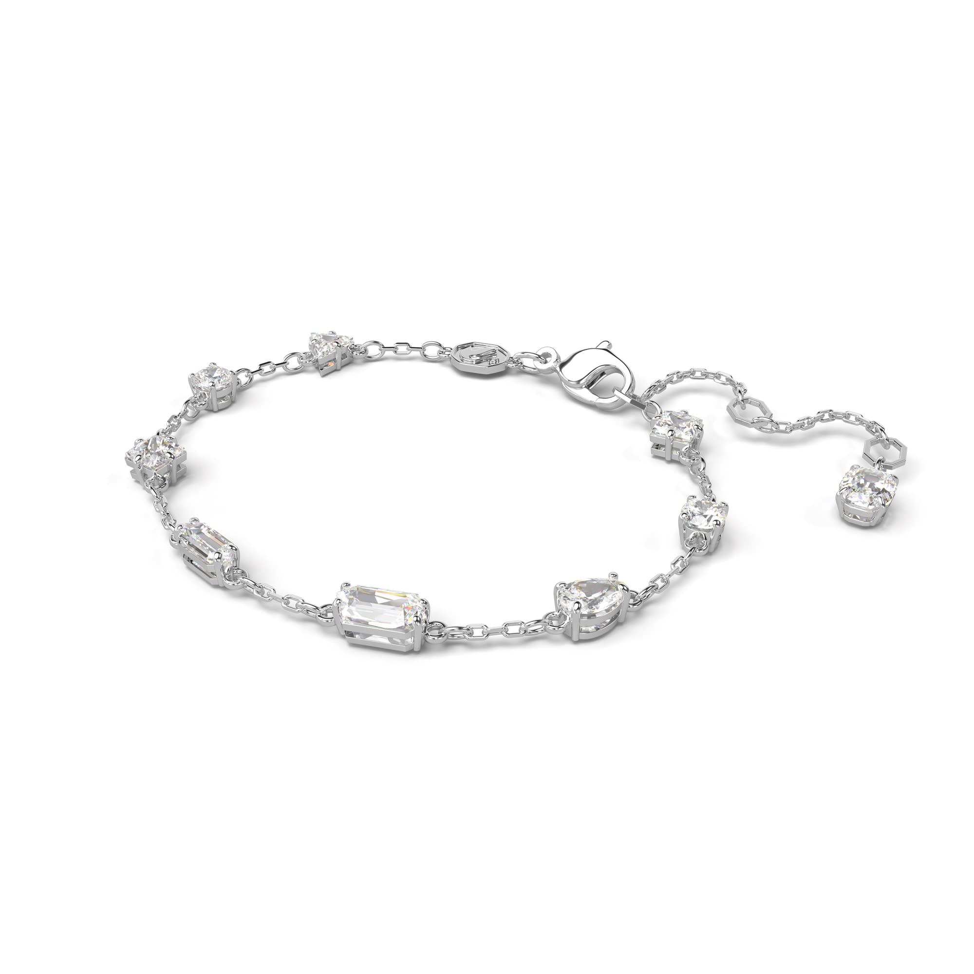 Foto 3 pulgar | Brazalete Swarovski Mesmera Con Piedras Transparentes De Talla Mixta Rodio - Venta Internacional.