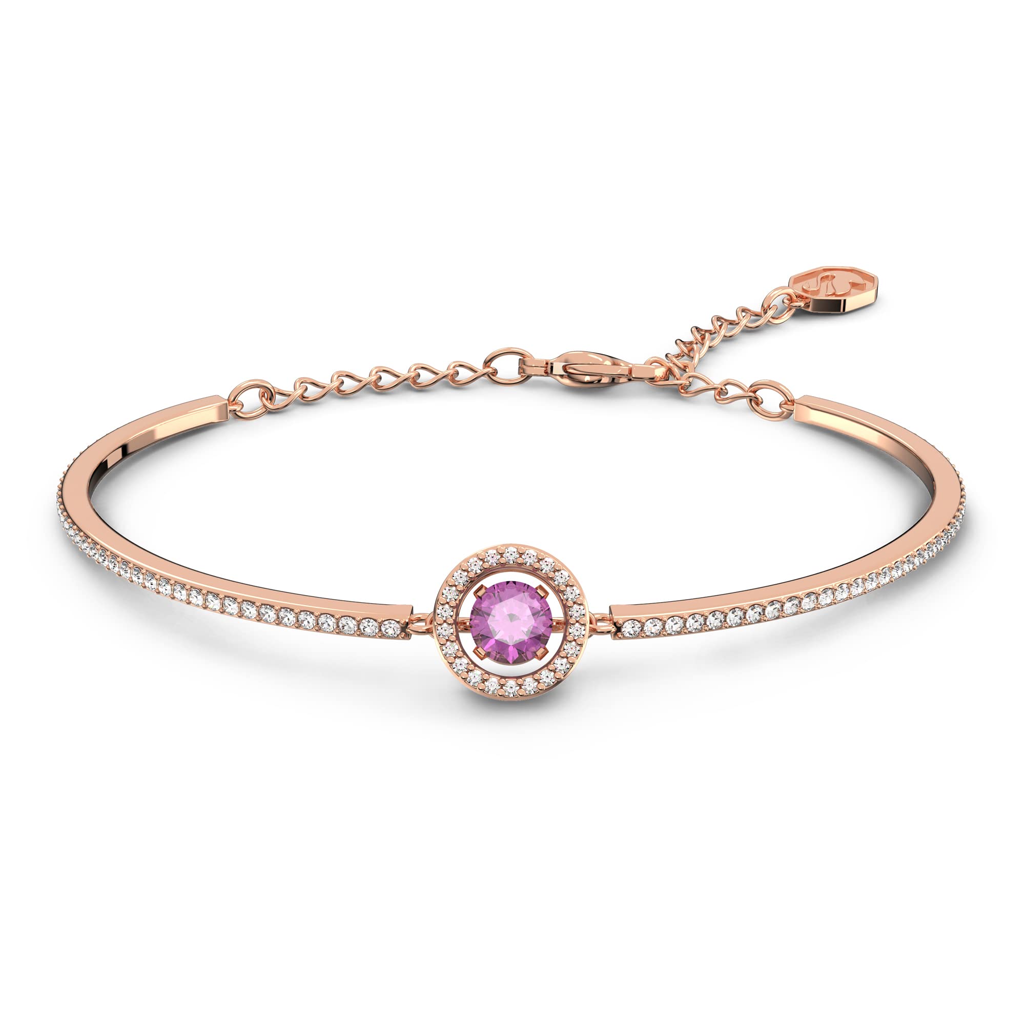 Foto 2 pulgar | Brazalete Swarovski Sparkling Dance Con Cristal Morado - Venta Internacional.