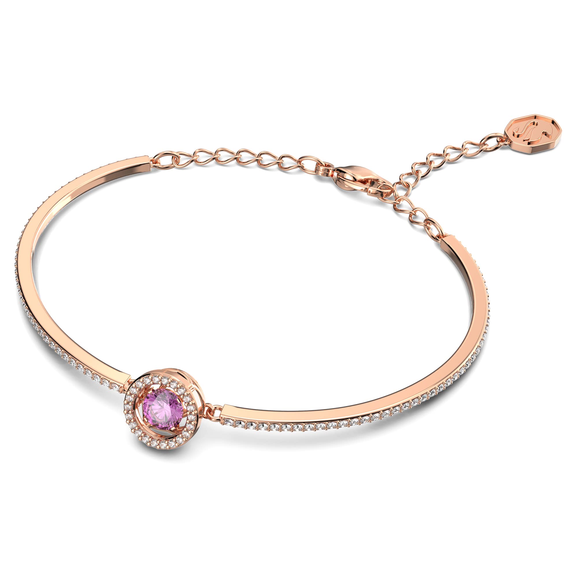 Foto 3 pulgar | Brazalete Swarovski Sparkling Dance Con Cristal Morado - Venta Internacional.
