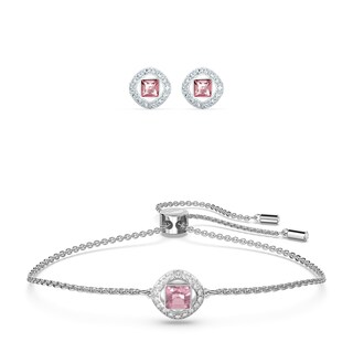 Foto 5 | Pulsera Swarovski Una Angelic Con Cristales Rosas Y Transparentes - Venta Internacional.