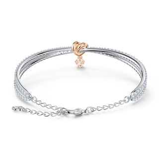 Foto 2 | Brazalete Con Forma De Corazón De Swarovski Para Toda La Vida Con Piedras Transparentes - Venta Internacional.