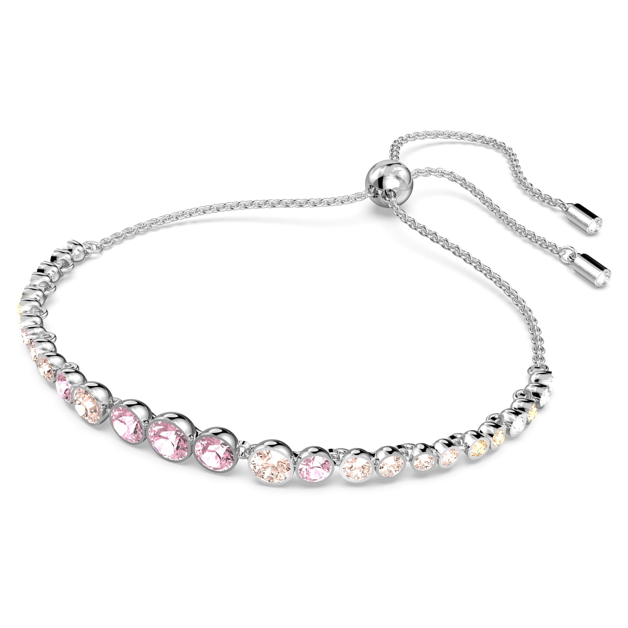 Foto 4 pulgar | Pulsera De Tenis De La Colección Emily De Swarovski Con Cristales Rosas Y Azules - Venta Internacional.