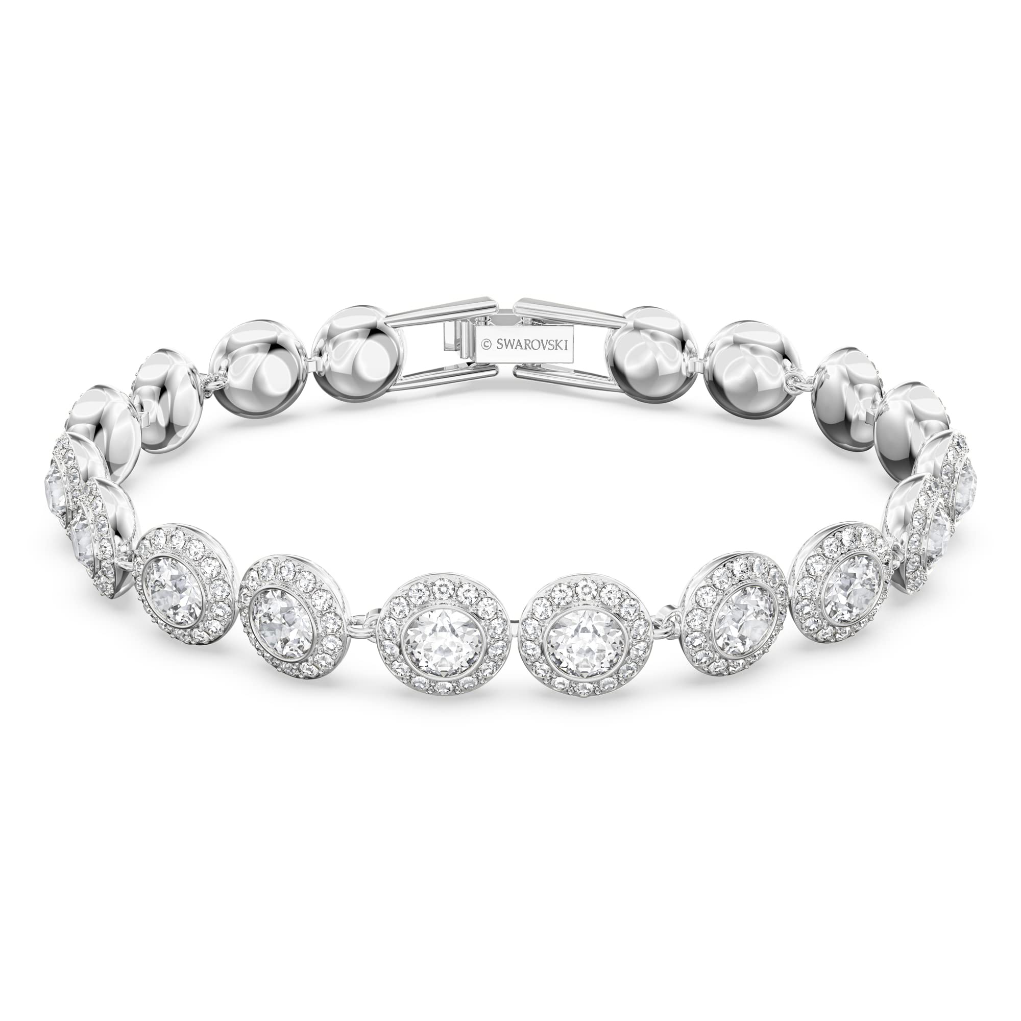 Foto 2 pulgar | Pulsera De Tenis Swarovski Una Angelic Con Cristales Transparentes - Venta Internacional.