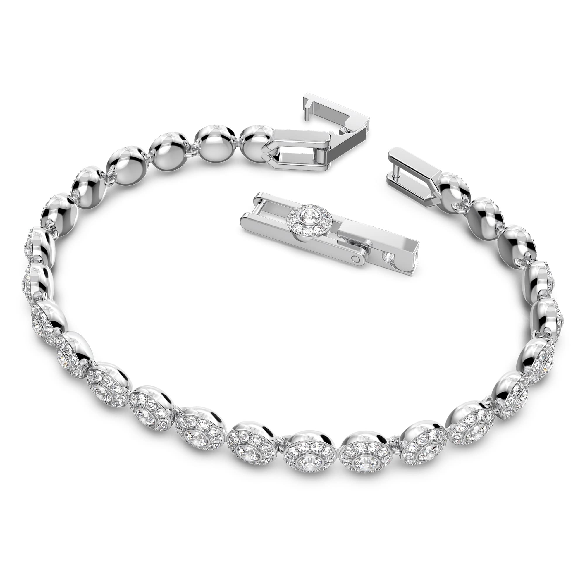 Foto 2 | Pulsera De Tenis Swarovski Una Angelic Con Cristales Transparentes - Venta Internacional.
