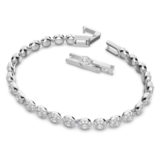 Foto 2 | Pulsera De Tenis Swarovski Una Angelic Con Cristales Transparentes - Venta Internacional.