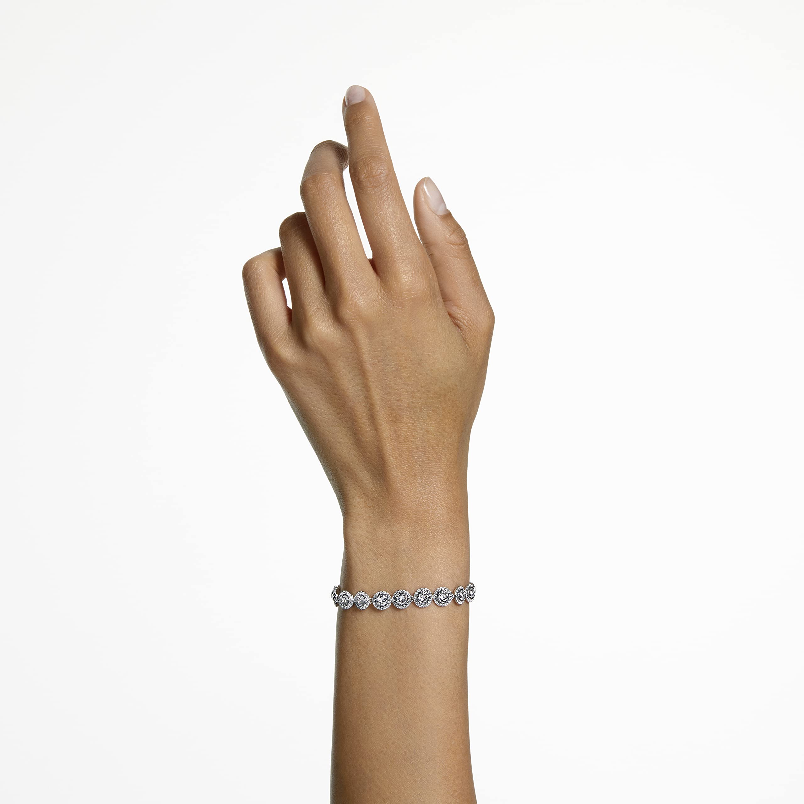 Foto 6 pulgar | Pulsera De Tenis Swarovski Una Angelic Con Cristales Transparentes - Venta Internacional.