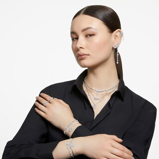 Foto 7 | Pulsera De Tenis Swarovski Una Angelic Con Cristales Transparentes - Venta Internacional.