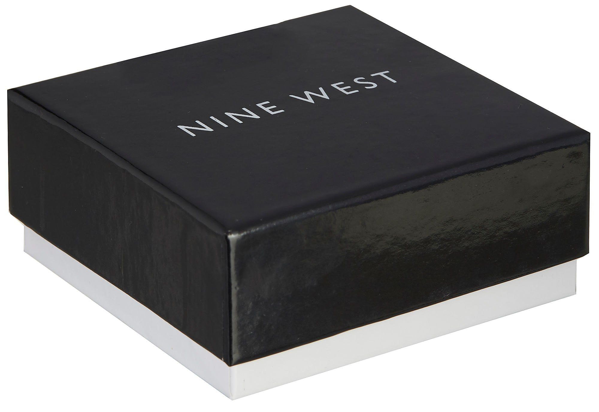Foto 3 pulgar | Pulsera Nine West Para Mujer Con Forma De Corazón Con Pavé De Cristal Plateado - Venta Internacional.