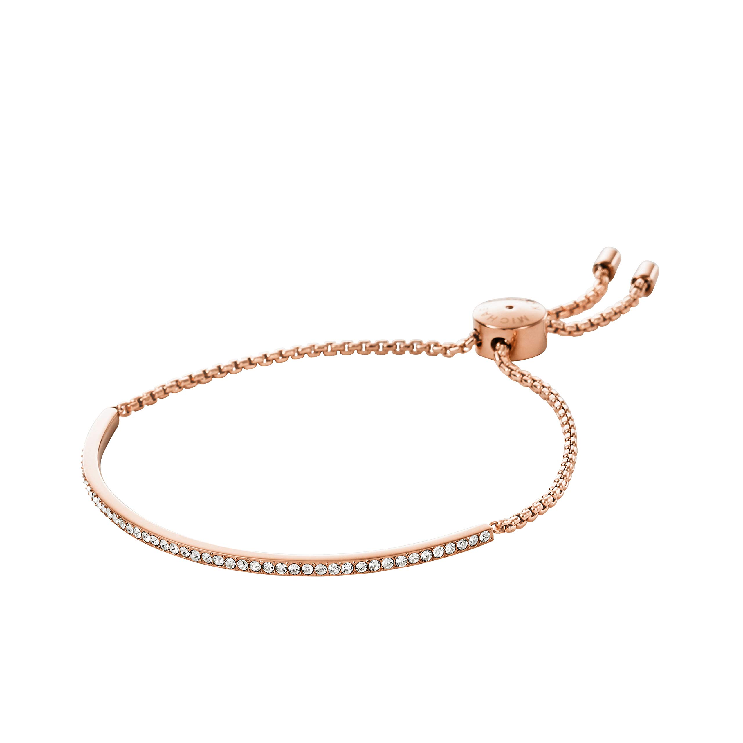 Foto 2 pulgar | Pulsera Michael Kors De Acero Inoxidable Con Pavé De Cristal En Oro Rosa - Venta Internacional.