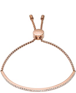 Foto 2 | Pulsera Michael Kors De Acero Inoxidable Con Pavé De Cristal En Oro Rosa - Venta Internacional.