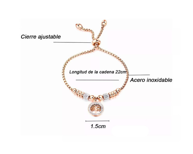 Foto 3 pulgar | Pulsera Con Dije Redondo