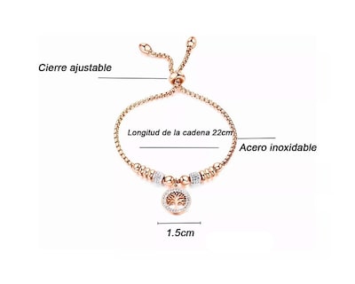 Foto 2 | Pulsera Con Dije Redondo