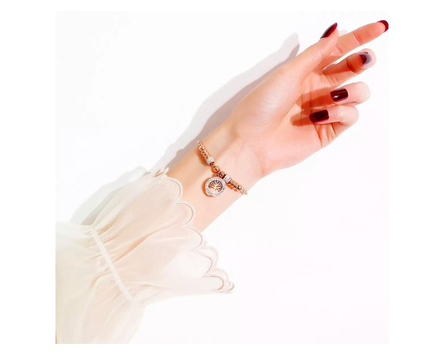 Foto 4 pulgar | Pulsera Con Dije Redondo