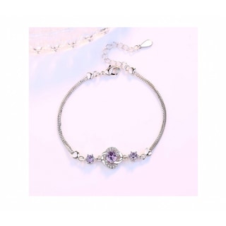 Foto 1 | Pulsera Lucky Flower Chapada En Plata 925 Para Mujer - Venta Internacional.