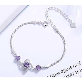 Foto 2 | Pulsera Lucky Flower Chapada En Plata 925 Para Mujer - Venta Internacional.
