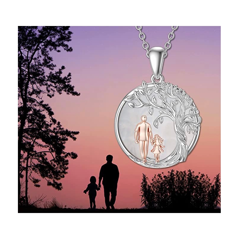 Foto 5 | Collar Árbol De La Vida, Patata E Hija, Piedra, Madre De P - Venta Internacional.