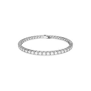 Foto 1 | Pulsera De Tenis Swarovski Matrix Con Piedras Transparentes Rhodium M - Venta Internacional.