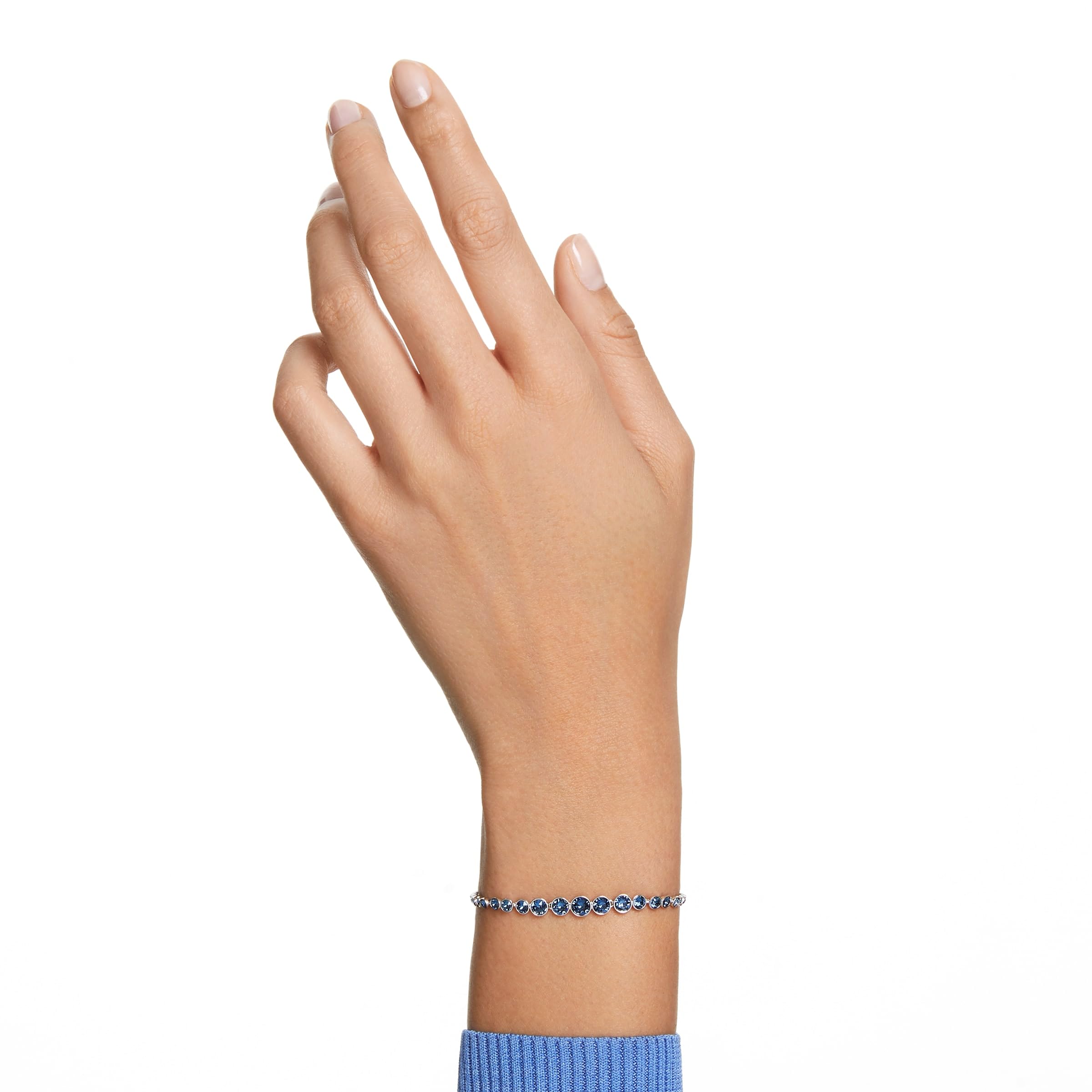 Foto 6 pulgar | Pulsera Swarovski Emily 5663394 Para Mujer Rodio Azul - Venta Internacional.