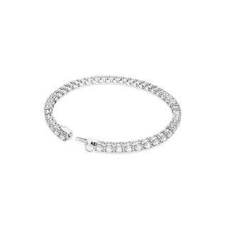 Foto 4 | Pulsera De Tenis Swarovski Matrix Con Piedras Transparentes Rhodium S - Venta Internacional.