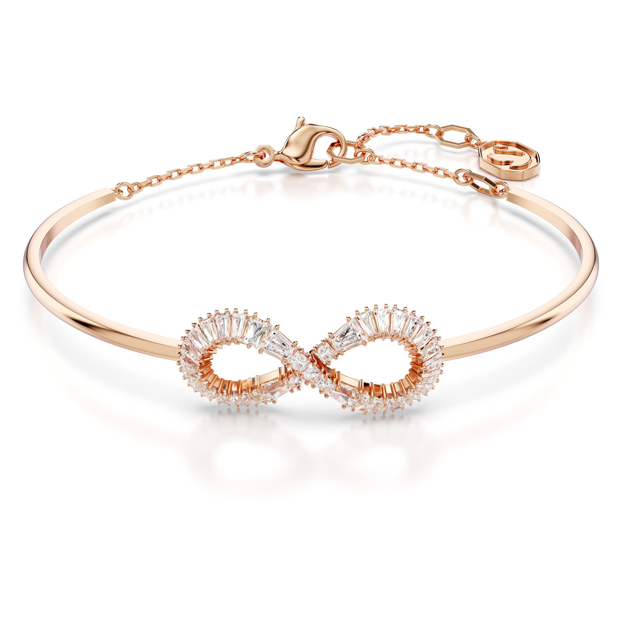 Brazalete Swarovski Hyperbola Infinity En Oro Rosa - Venta Internacional.