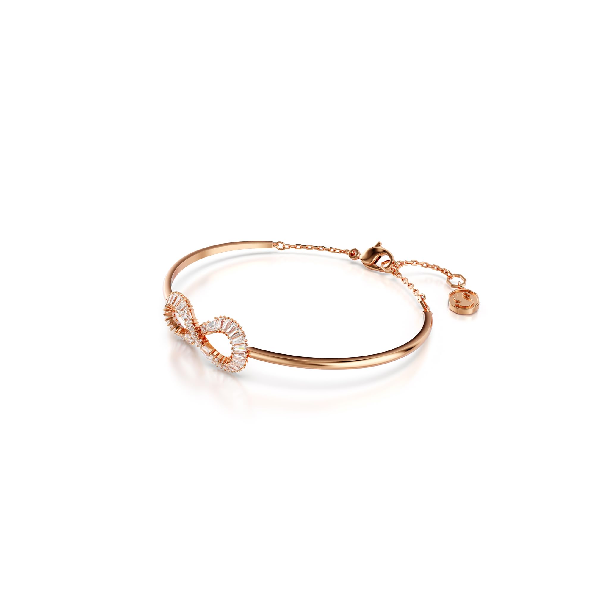 Foto 3 pulgar | Brazalete Swarovski Hyperbola Infinity En Oro Rosa - Venta Internacional.