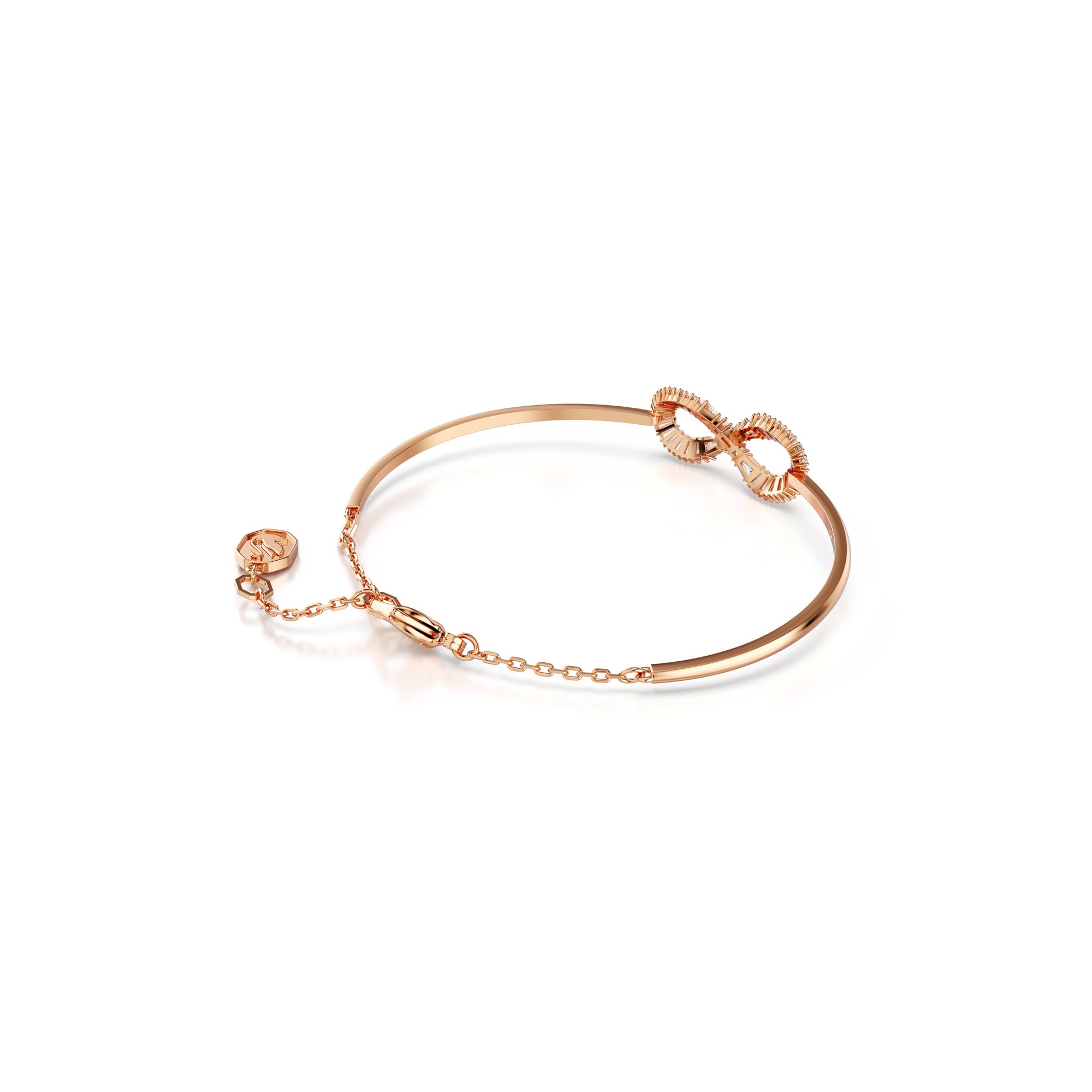 Foto 5 pulgar | Brazalete Swarovski Hyperbola Infinity En Oro Rosa - Venta Internacional.
