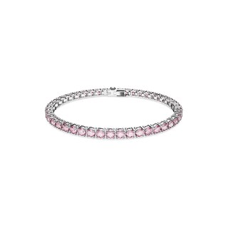 Foto 1 | Pulsera De Tenis Swarovski Matrix Con Cristales Redondos Rosas - Venta Internacional.