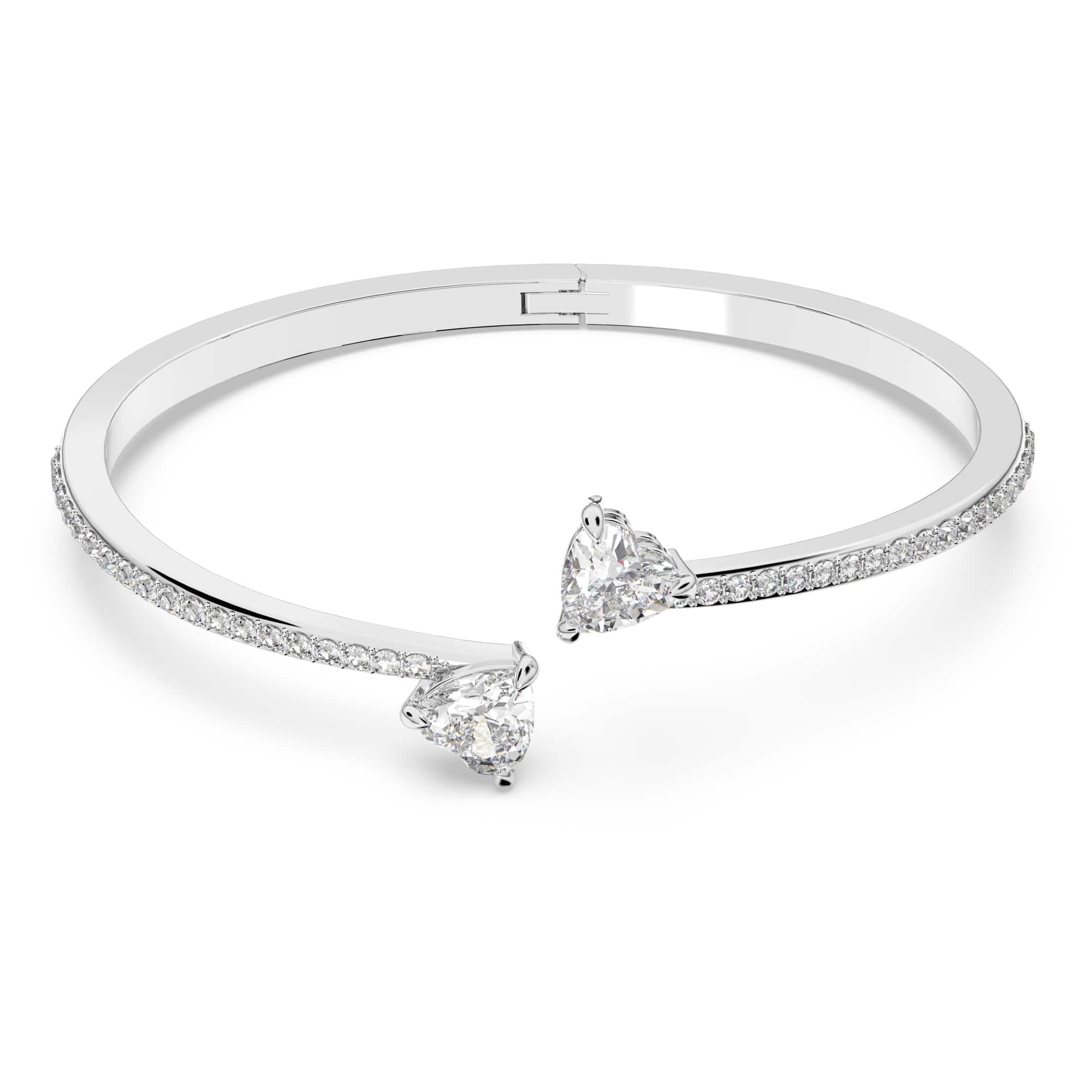 Foto 1 | Brazalete Swarovski Mesmera Con Cristales Transparentes En Forma De Corazón - Venta Internacional.