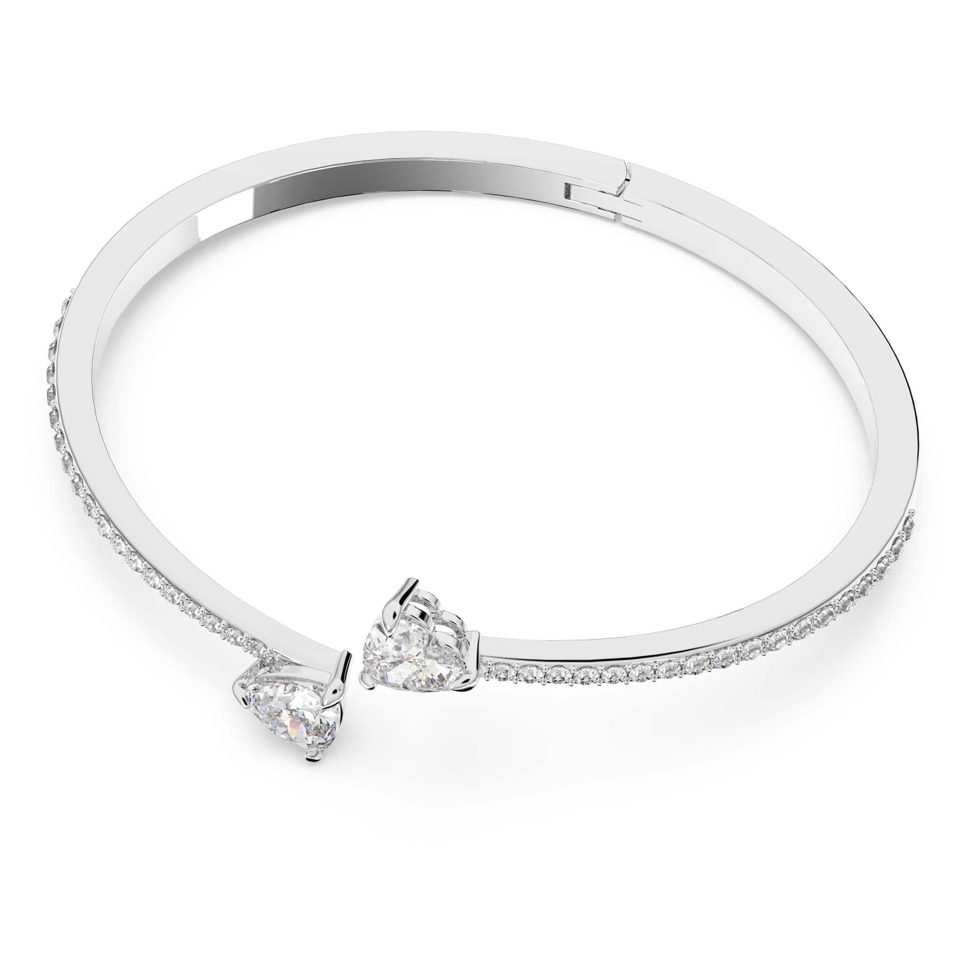 Foto 2 | Brazalete Swarovski Mesmera Con Cristales Transparentes En Forma De Corazón - Venta Internacional.