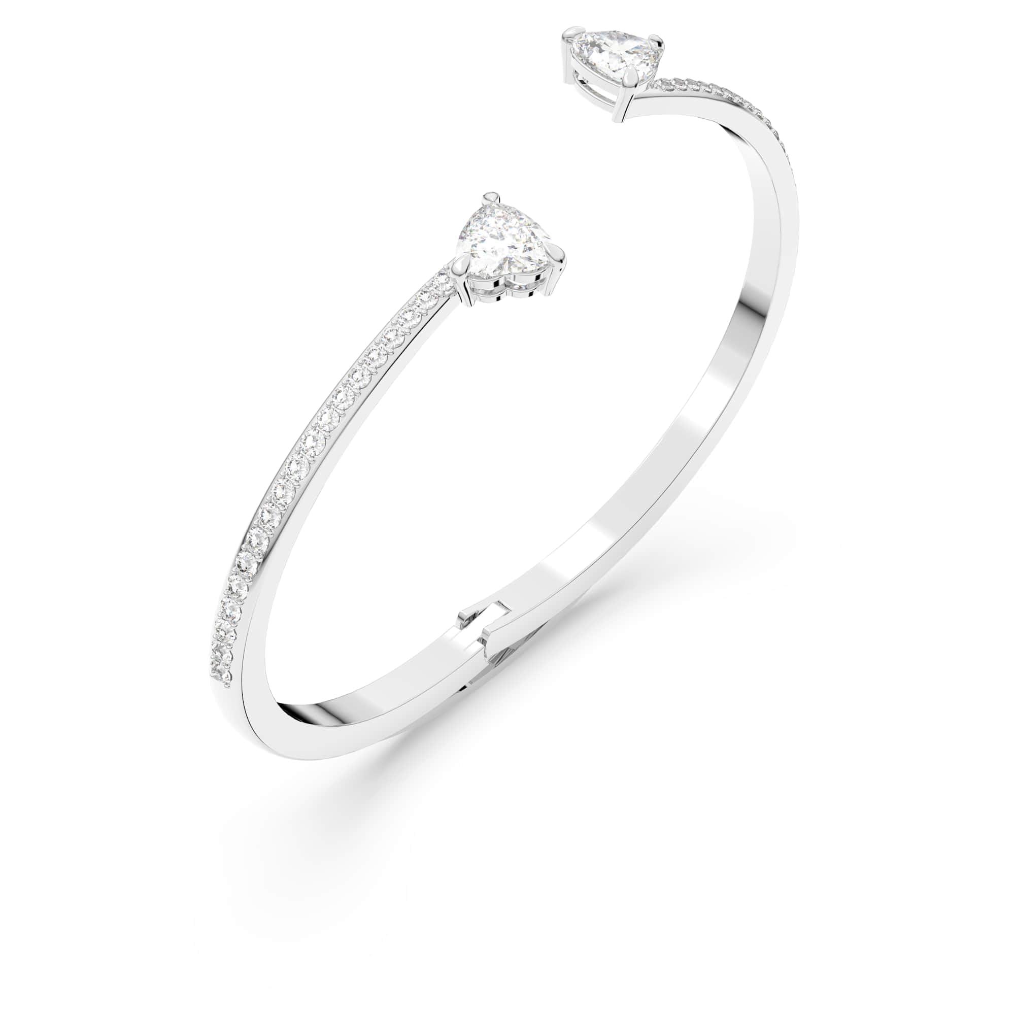 Foto 4 pulgar | Brazalete Swarovski Mesmera Con Cristales Transparentes En Forma De Corazón - Venta Internacional.