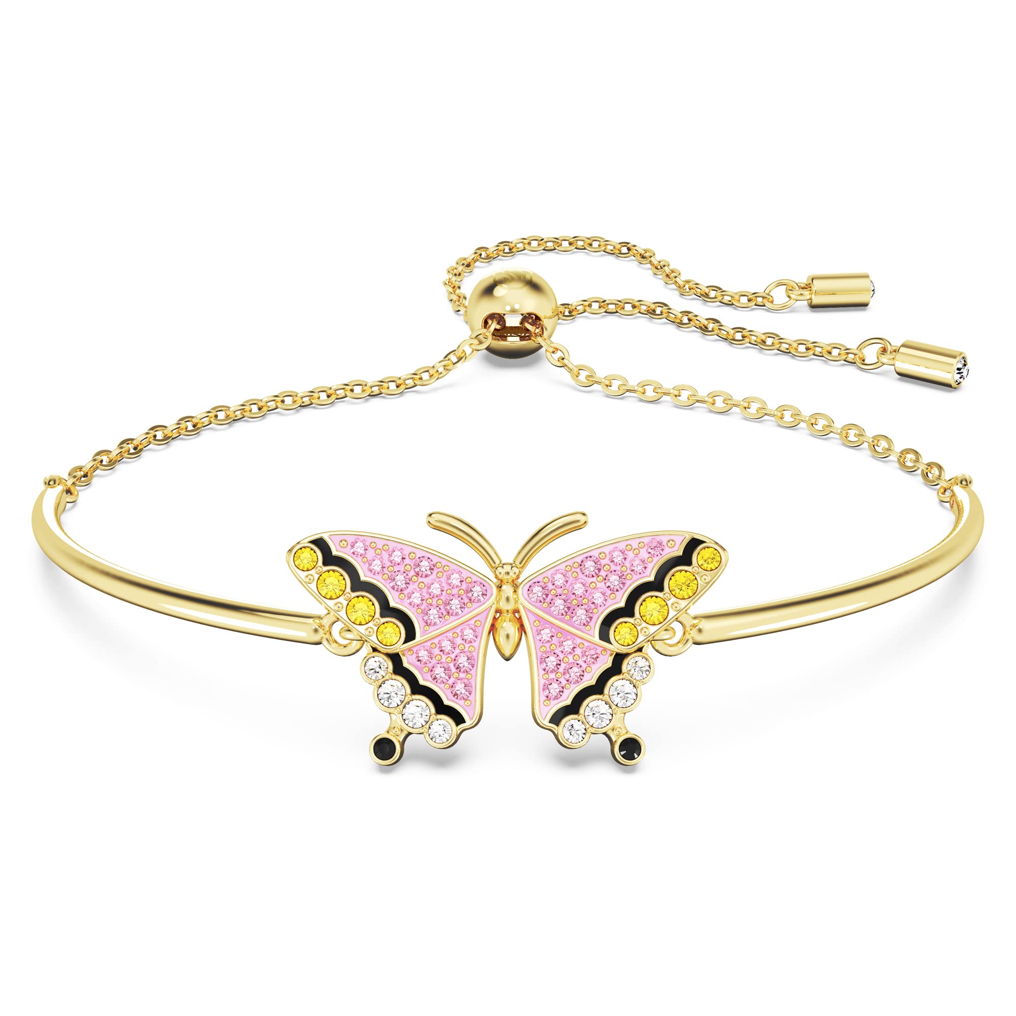 Pulsera Swarovski Idyllia Con Acabado Dorado Con Forma De Mariposa - Venta Internacional.