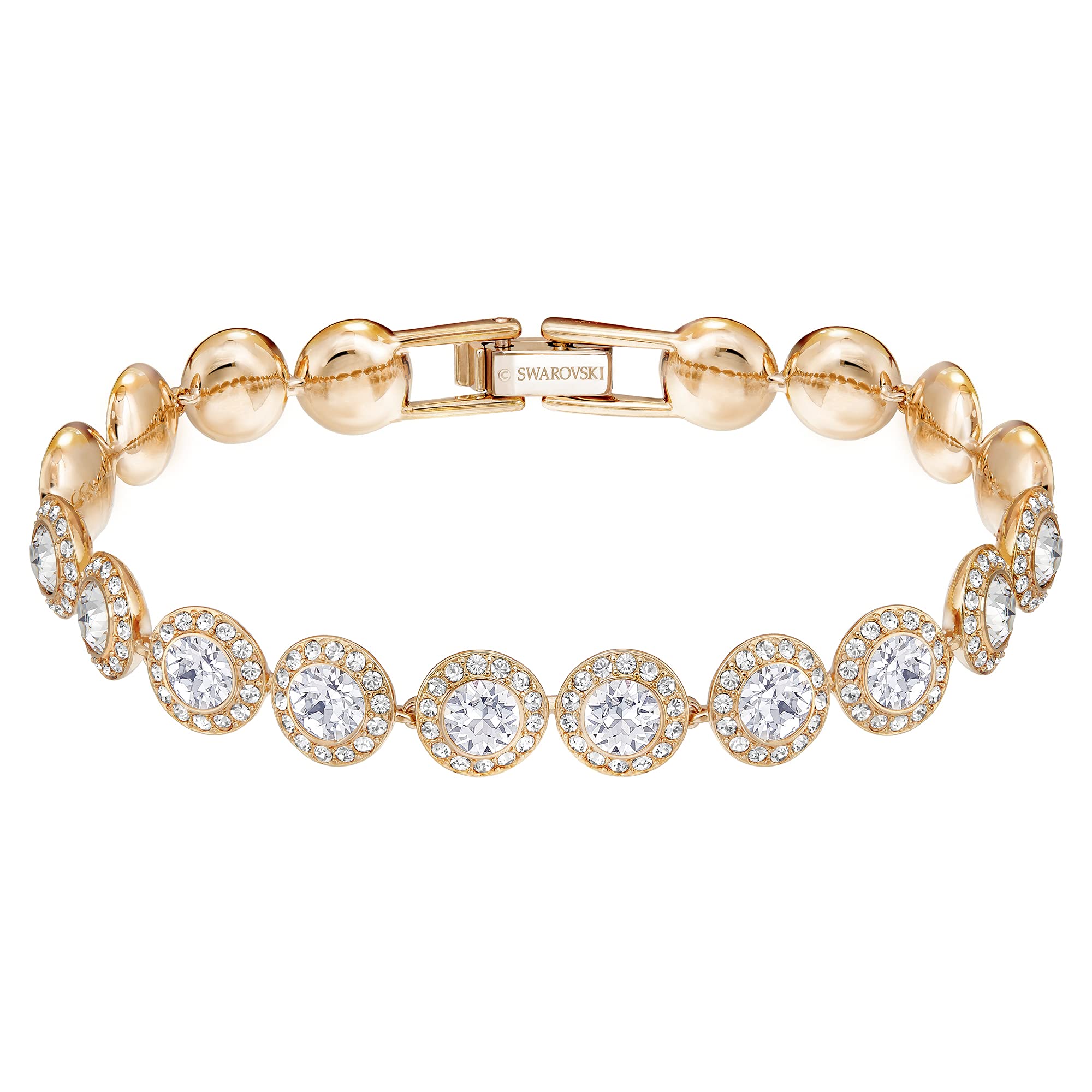 Foto 1 | Pulsera De Tenis Swarovski Una Angelic Con Cristales De Oro Rosa - Venta Internacional.