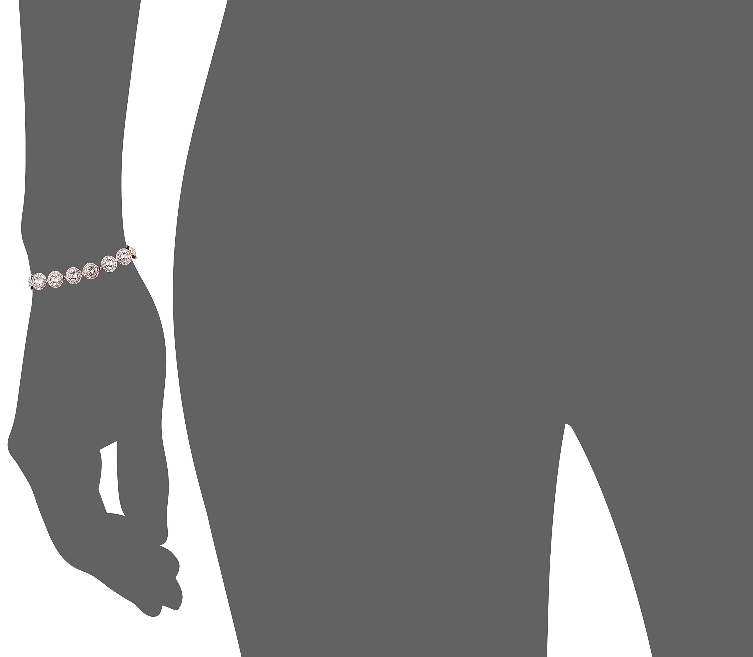 Foto 4 | Pulsera De Tenis Swarovski Una Angelic Con Cristales De Oro Rosa - Venta Internacional.