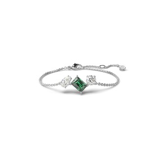 Foto 1 | Pulsera Swarovski Mesmera Con Piedras Verdes Y Transparentes Rodio - Venta Internacional.