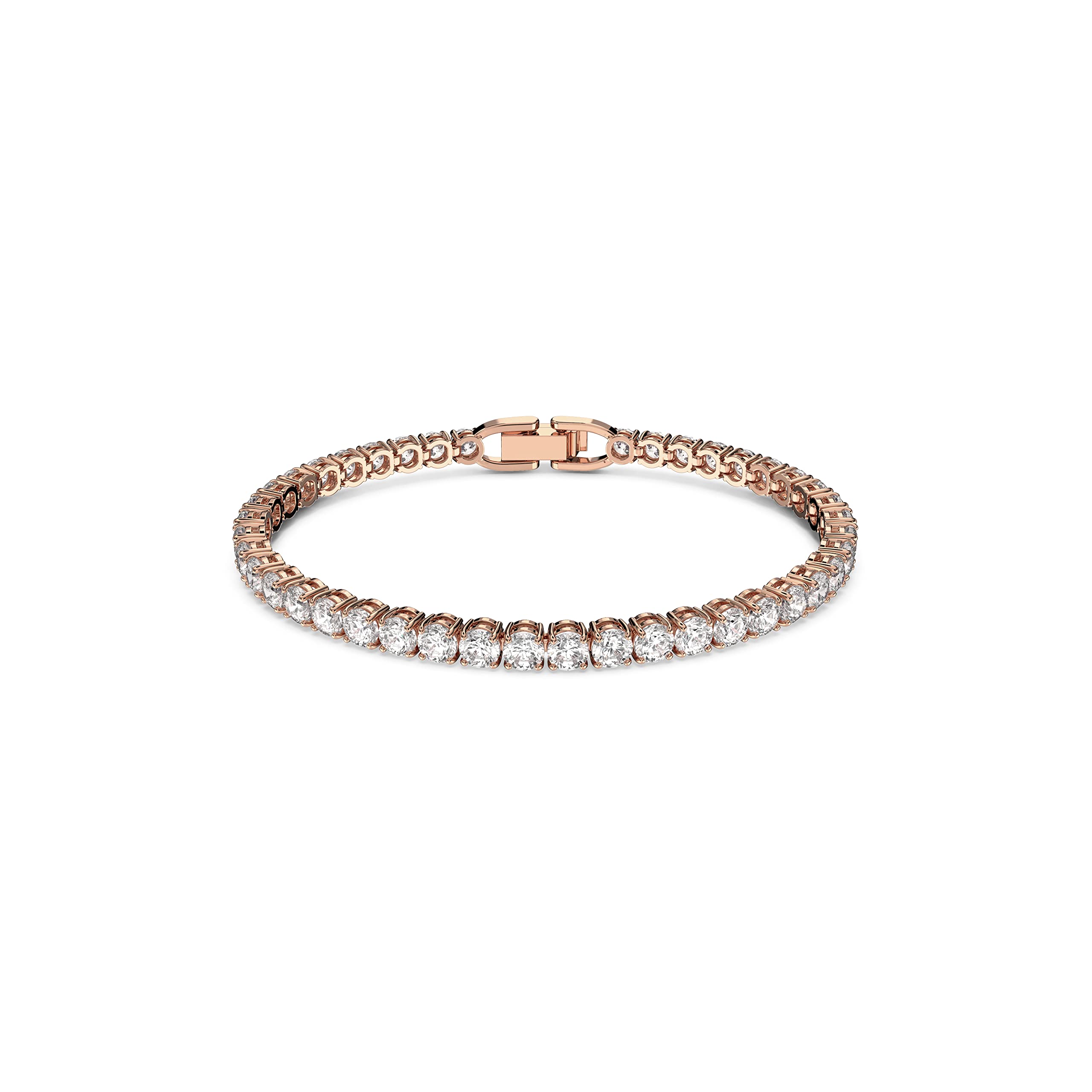 Pulsera De Tenis Swarovski Tennis Deluxe Con Cristales Blancos - Venta Internacional.