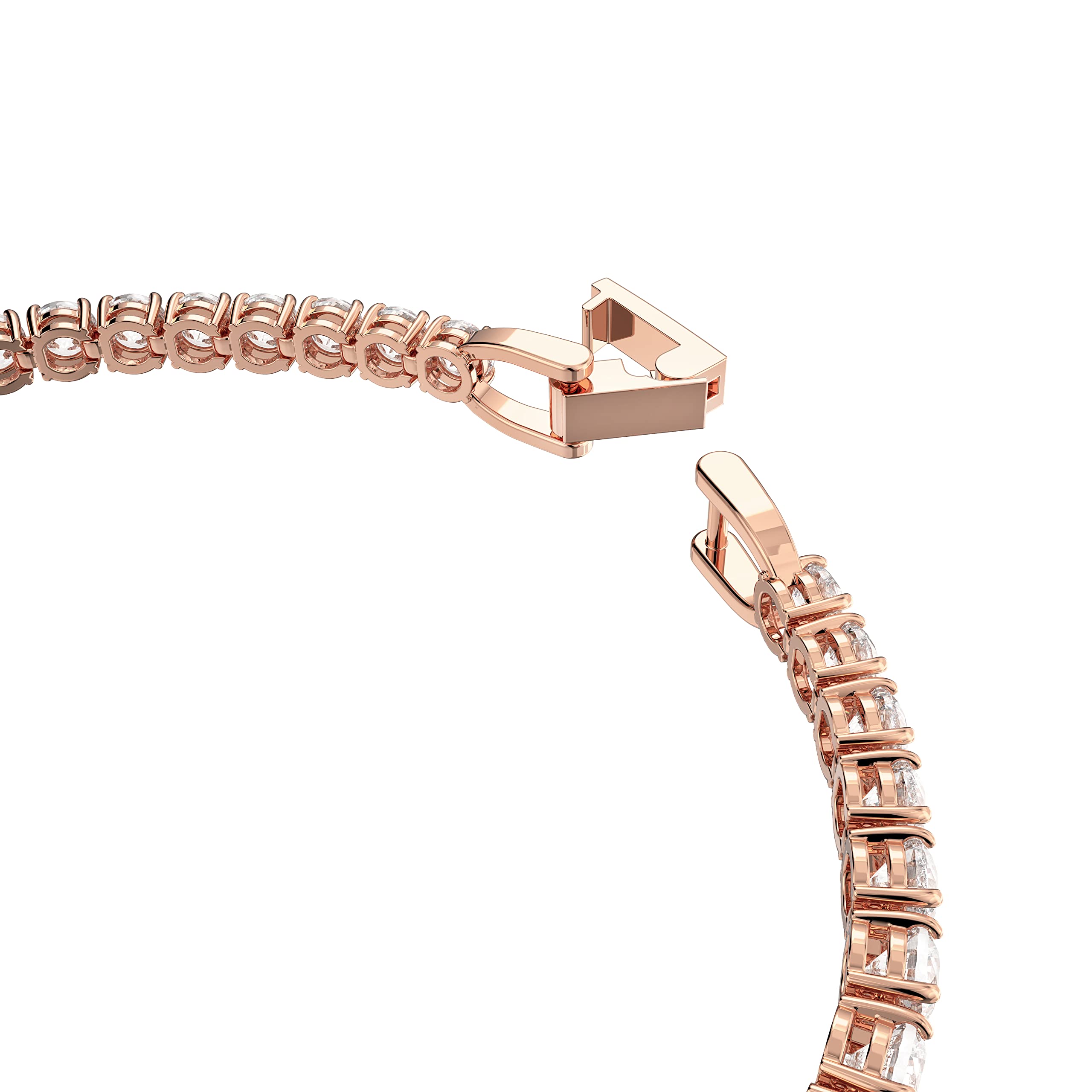 Foto 4 pulgar | Pulsera De Tenis Swarovski Tennis Deluxe Con Cristales Blancos - Venta Internacional.