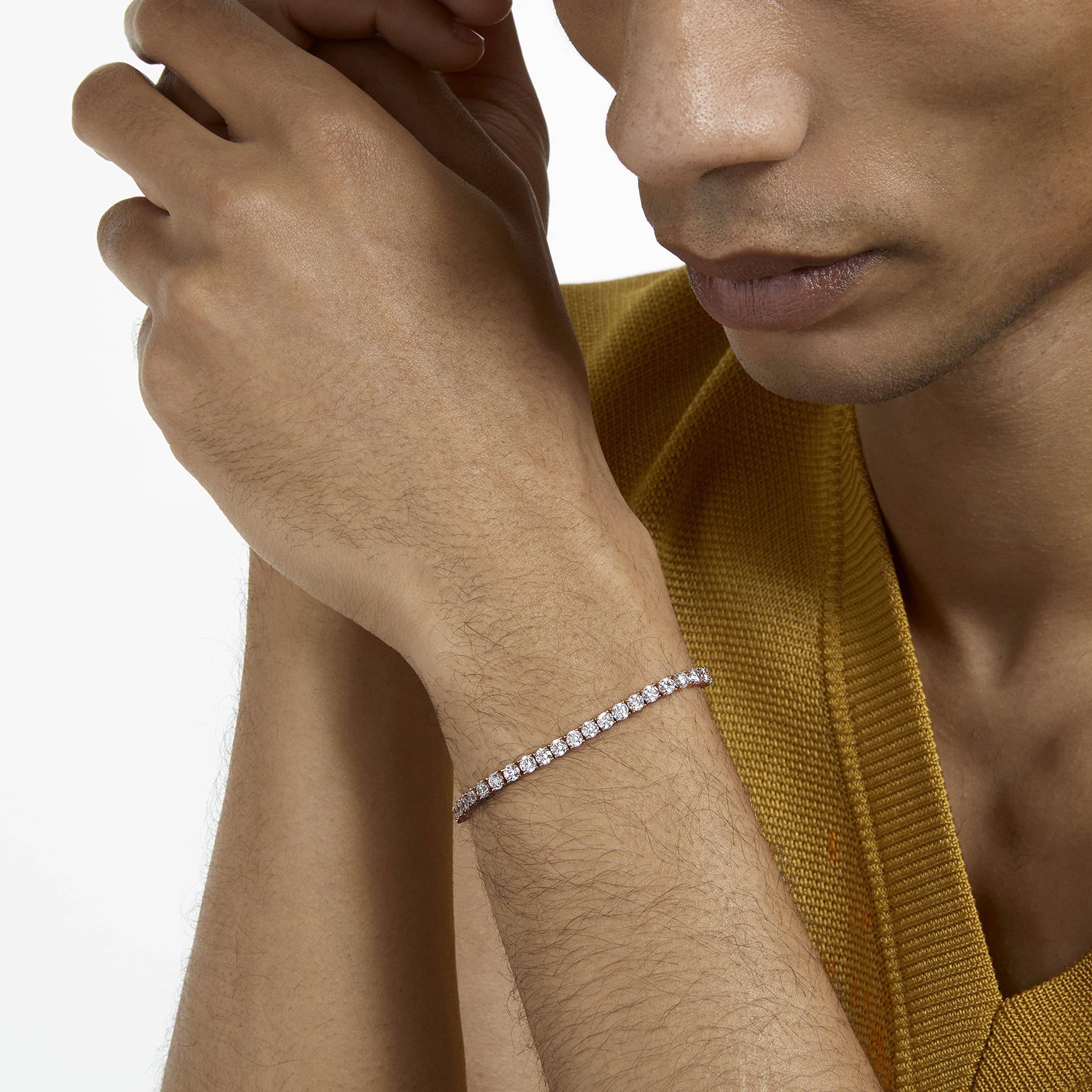 Foto 4 | Pulsera De Tenis Swarovski Tennis Deluxe Con Cristales Blancos - Venta Internacional.