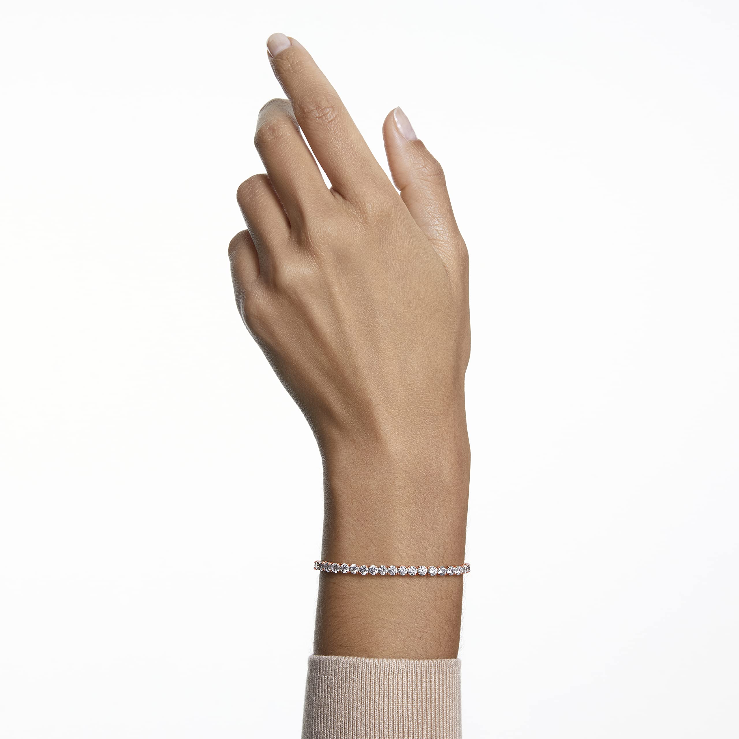 Foto 7 pulgar | Pulsera De Tenis Swarovski Tennis Deluxe Con Cristales Blancos - Venta Internacional.