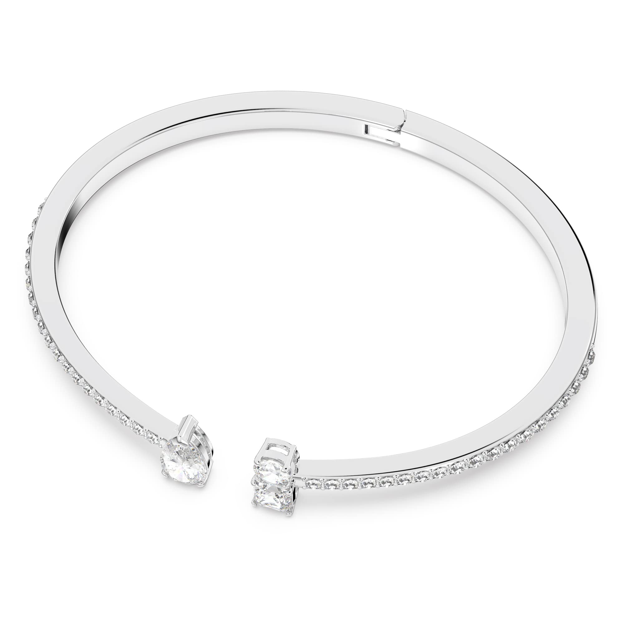 Foto 3 pulgar | Brazalete Swarovski Attract Chapado En Rodio Blanco - Venta Internacional.