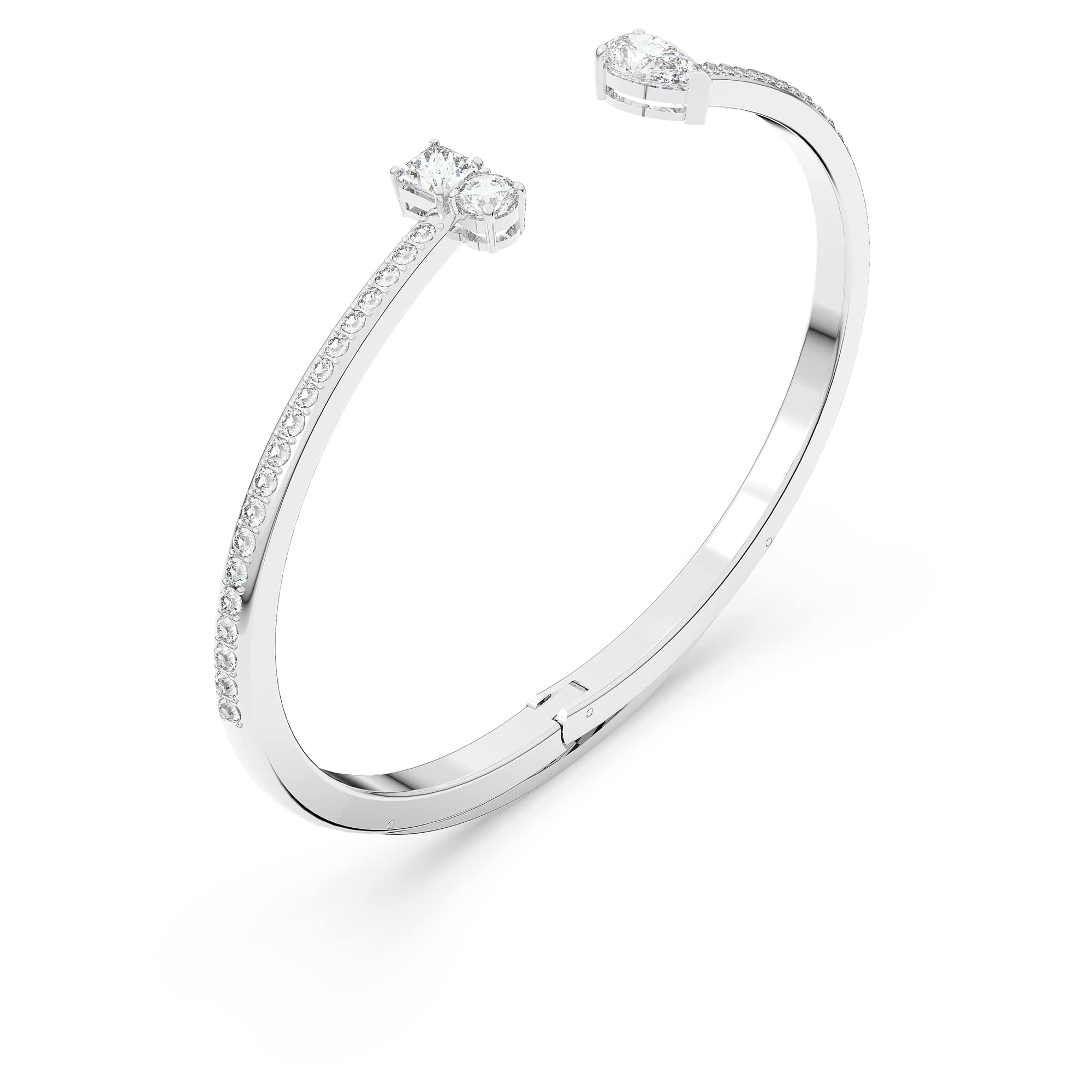 Foto 4 pulgar | Brazalete Swarovski Attract Chapado En Rodio Blanco - Venta Internacional.