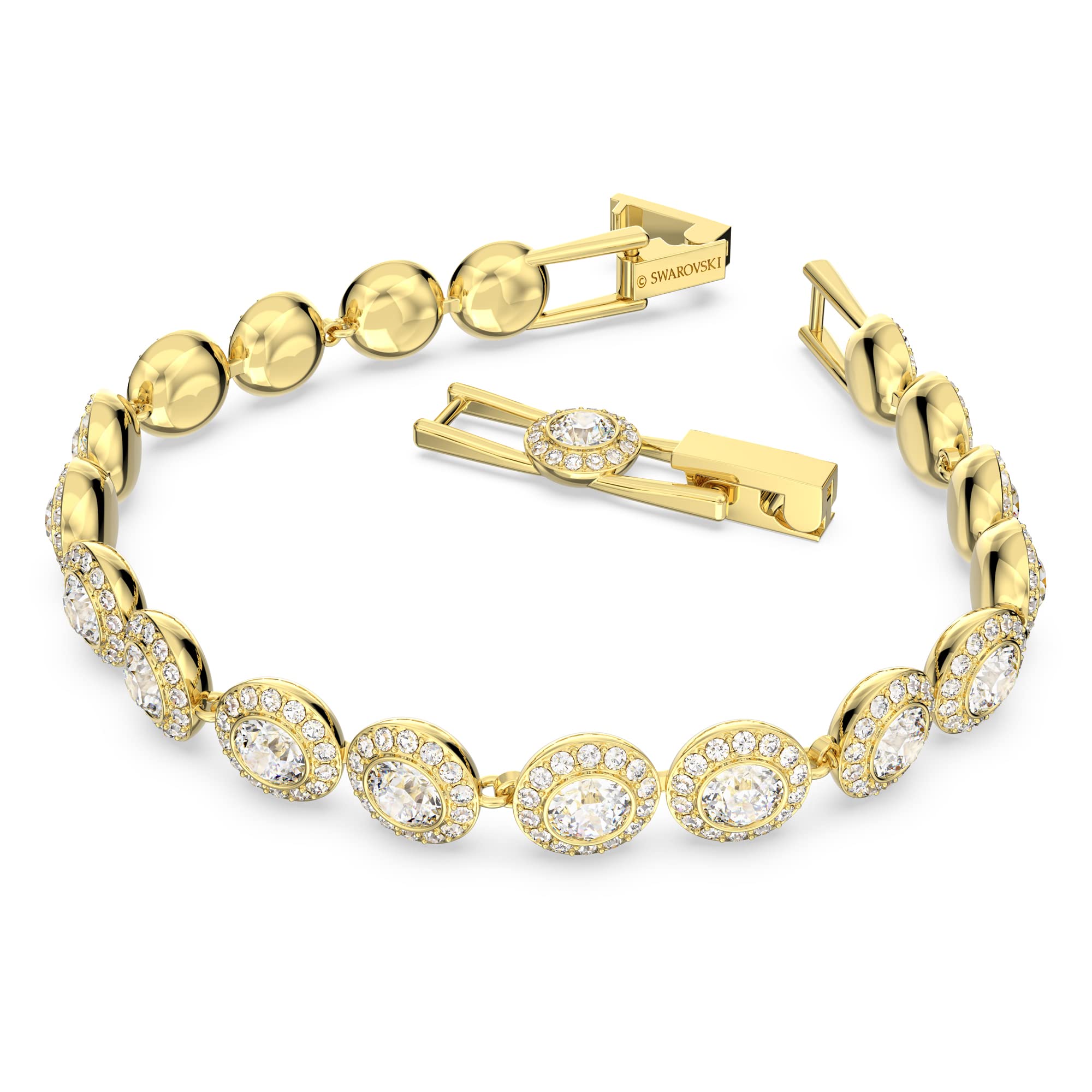 Foto 2 | Pulsera De Tenis Swarovski Una Angelic Con Cristales Transparentes - Venta Internacional.
