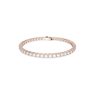 Foto 1 | Pulsera De Tenis Swarovski Matrix Con Piedras Transparentes En Oro Rosa M - Venta Internacional.